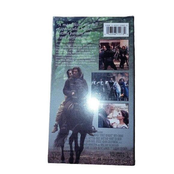 First Knight VHS 1995 Movie New Sean Connery Richard Gere - Picture 2 of 3